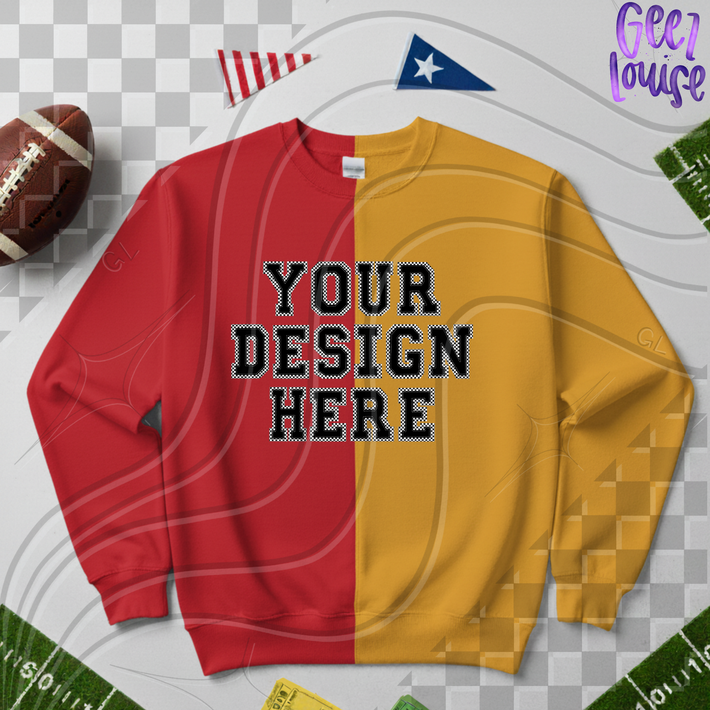 Split Sweatshirt mockup