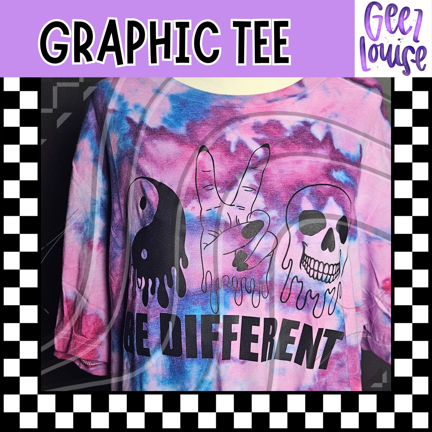 Be Different Drippy Graphic Tie-Dye Tee

 – Ready to Ship