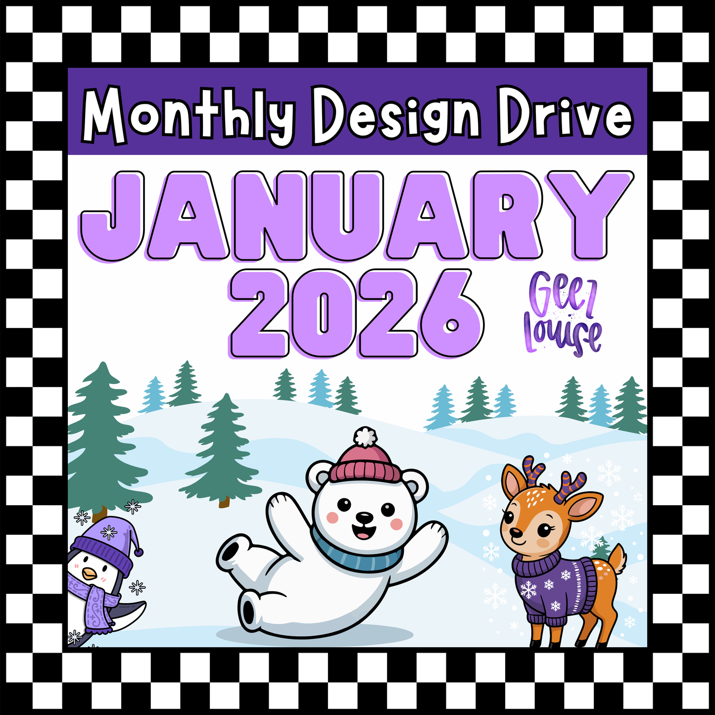 January 2026 Digital Design Drive – Instant Download