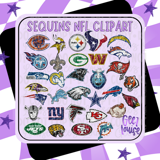 Faux sequin national Mascot Clipart – Digital Download