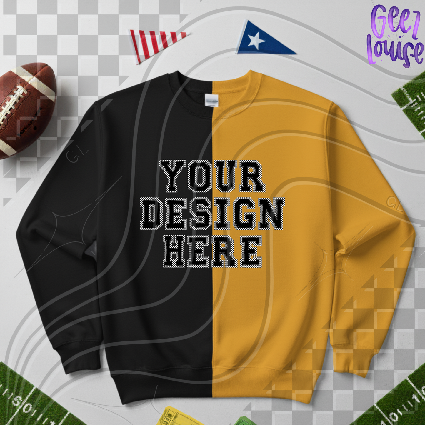 Split Sweatshirt mockup