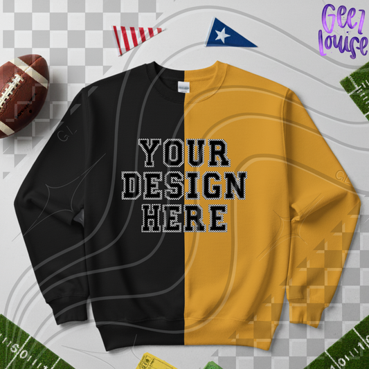 Split Sweatshirt mockup
