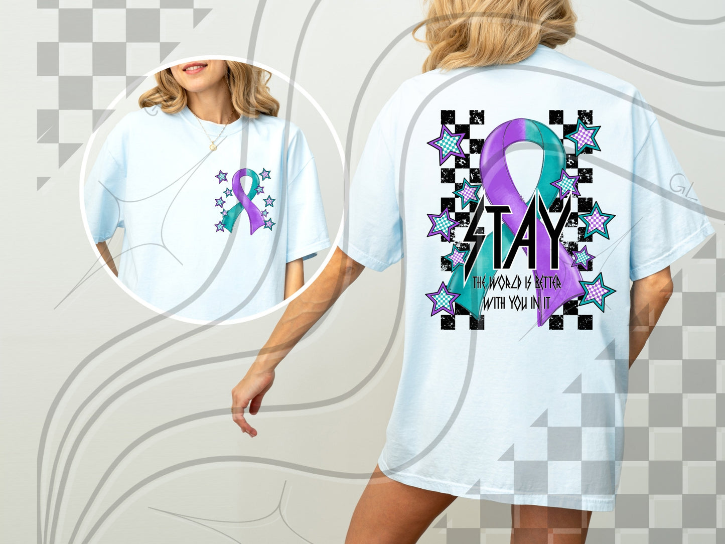 Stay – Suicide Awareness Ribbon Design