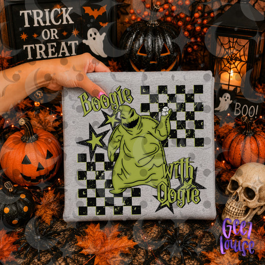 Boogie with Oogie Halloween PNG | Spooky Halloween Sublimation Design | Gothic Digital Download | July 26 No FOMO Drive