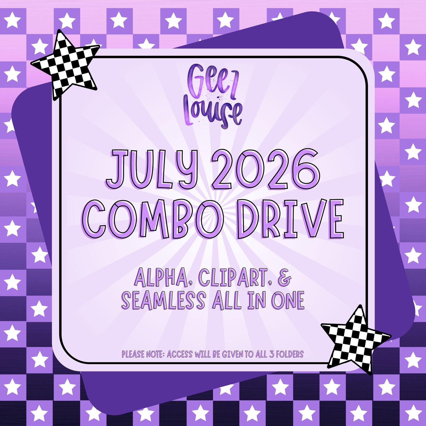 JULY Combo Drive 2026 | Clipart, Alpha & Seamless Design Bundle