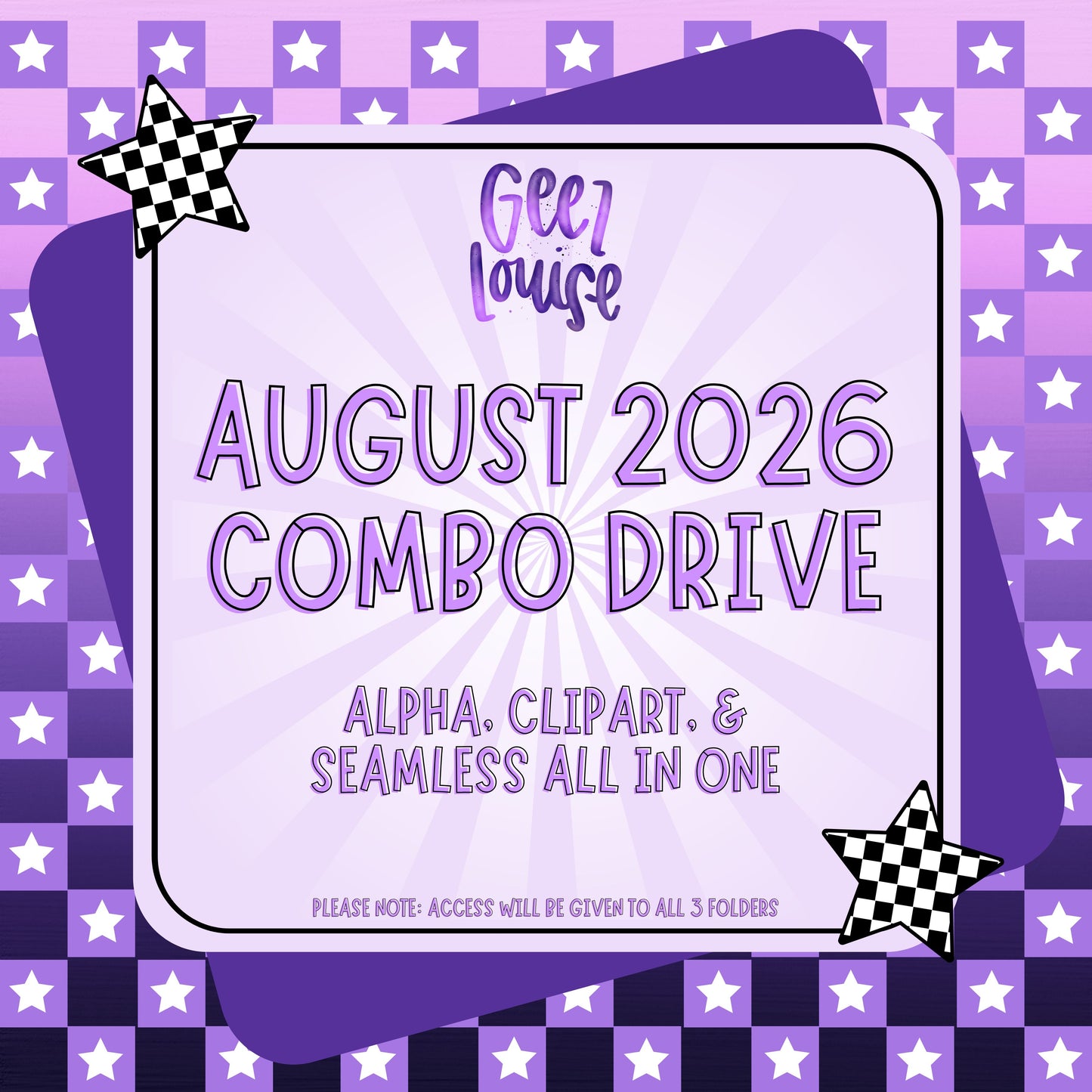 AUGUST 2026 Monthly Drives (choose your option)