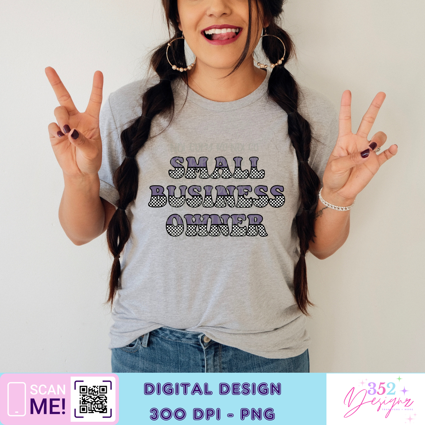 Small business owner purple- Digital Download- PNG