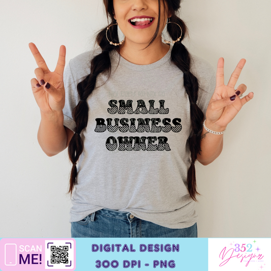 Small business owner- Digital Download- PNG - single color