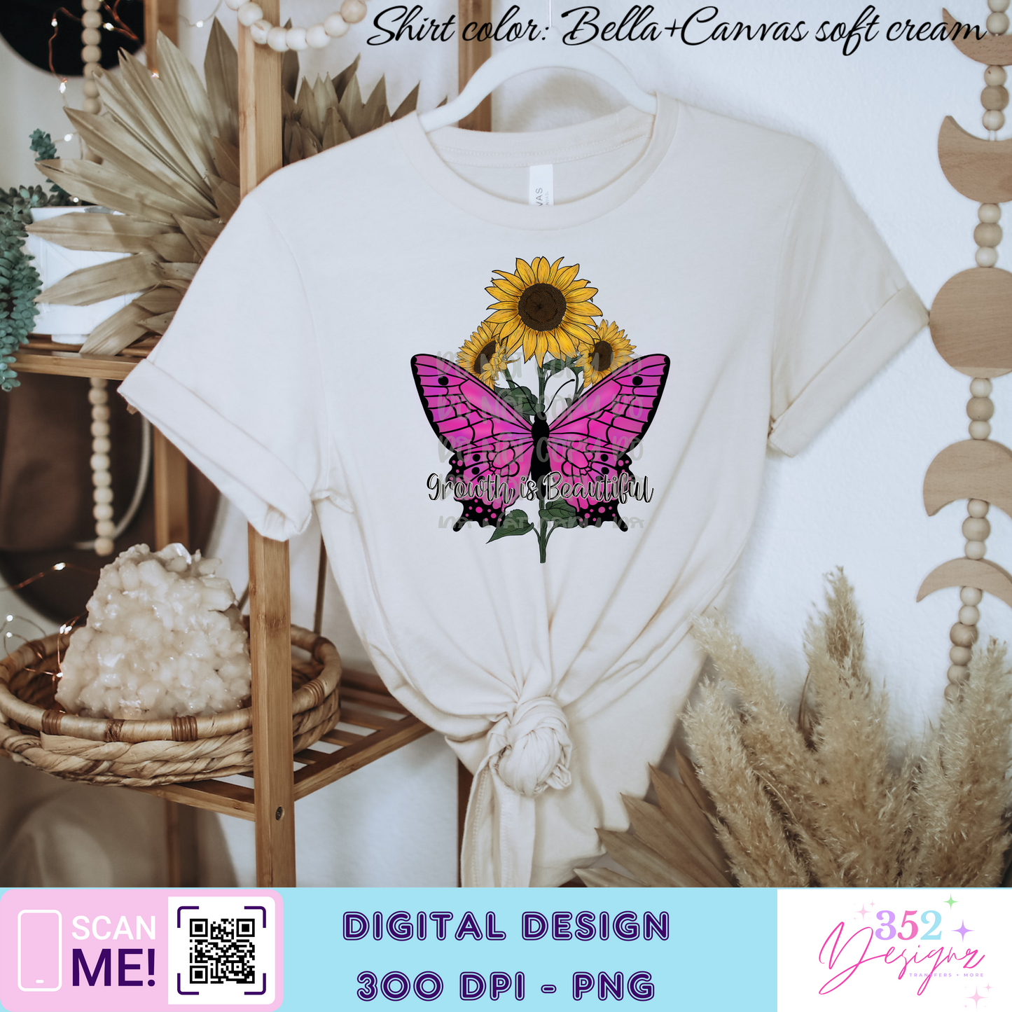 Growth is beautiful - Digital Download- PNG