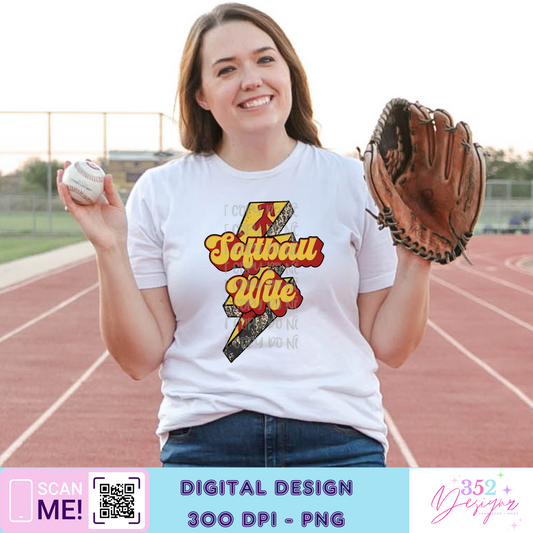Softball wife - Digital Download- PNG