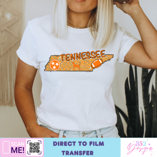 Tennessee state - Direct to Film Transfer - made to order